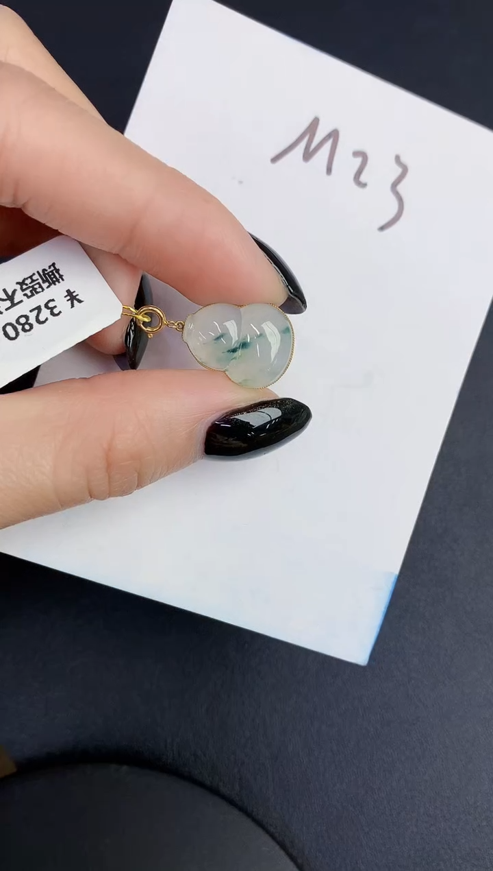 【闪购商品】翡翠颈饰18K金镶嵌000000000