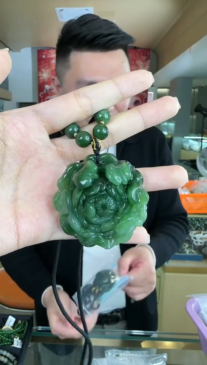 【闪购商品】和田玉吊坠未镶嵌0125-002微瑕