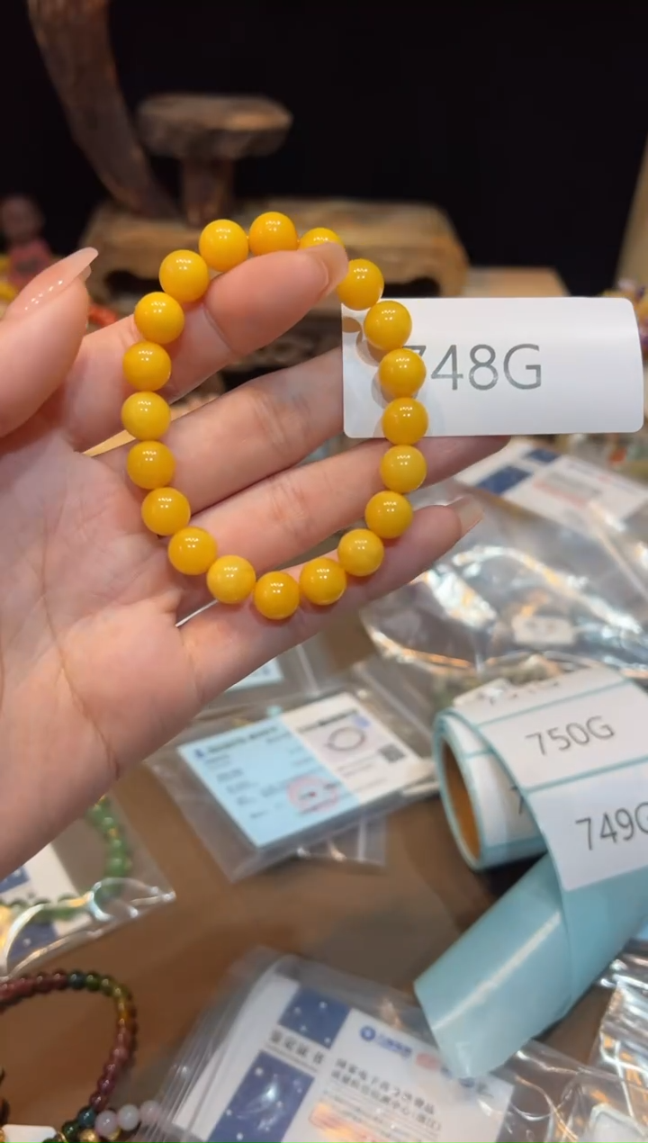 【闪购商品】琥珀手饰未镶嵌9mm+手饰@@748G