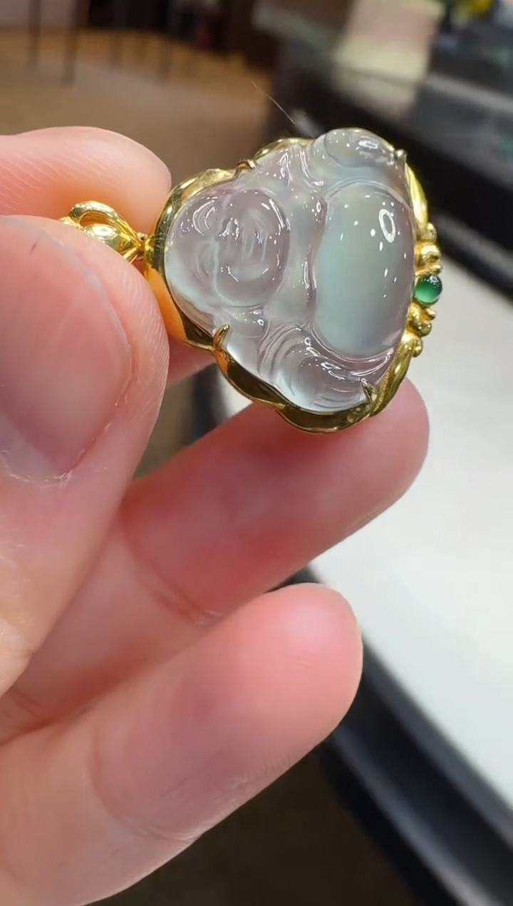 【闪购商品】翡翠吊坠(不含链)18K金镶嵌多样性团购发一件