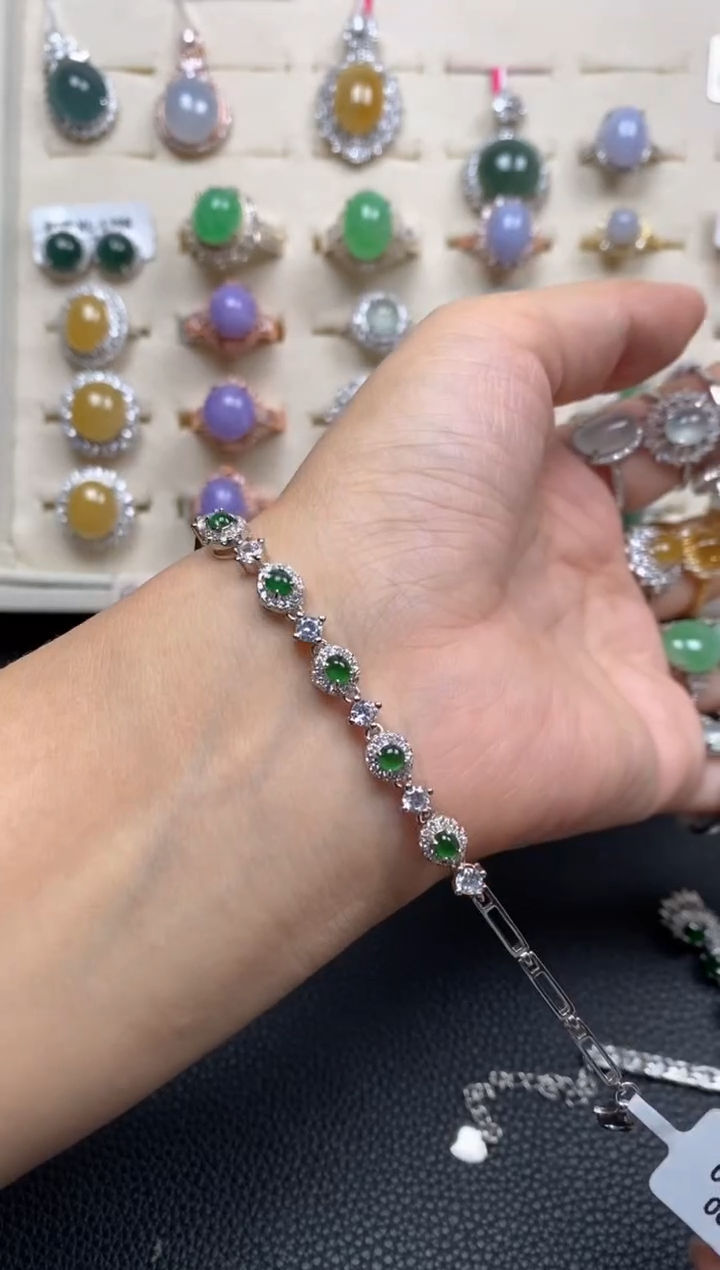 【闪购商品】翡翠戒指银S925镶嵌1111111