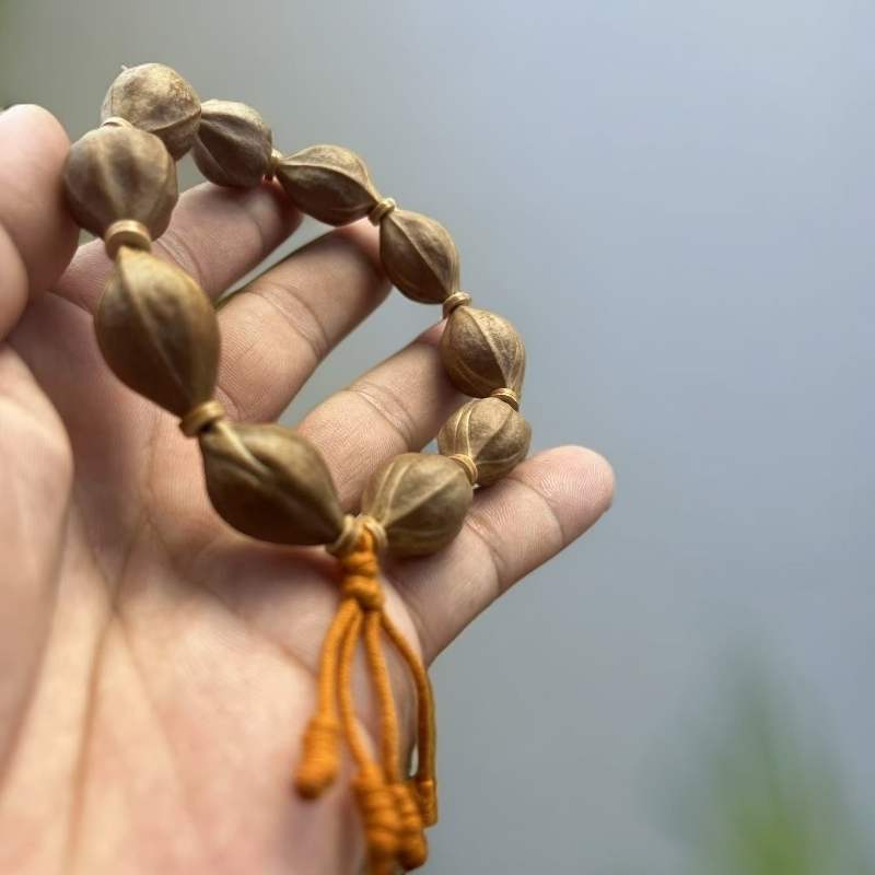 阿东铁核，三花三面佛橄榄核串15x23高端橄榄核手串橄榄核素核