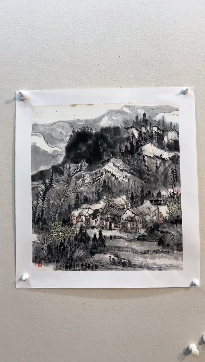 【闪购商品】国画绘画作品2平尺山水。