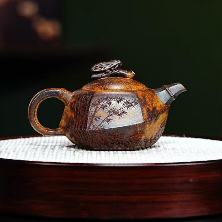 宜兴紫砂 一鸣惊人 龙骨金砂 李雨瑶 h382