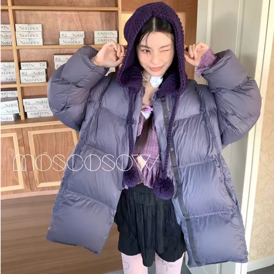 90鸭毛球款减龄百搭时尚加厚泡芙感加厚外套