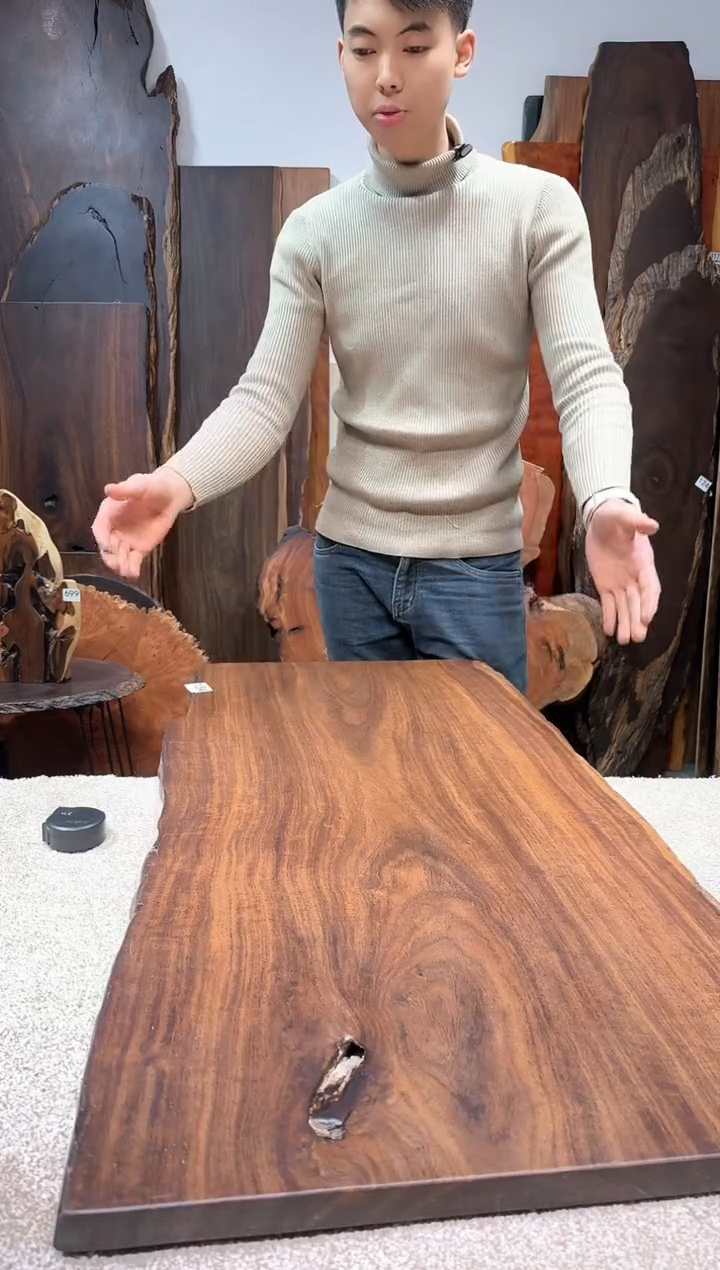 【闪购商品】风车木（黑檀木）尺寸100*48*2.5编号134