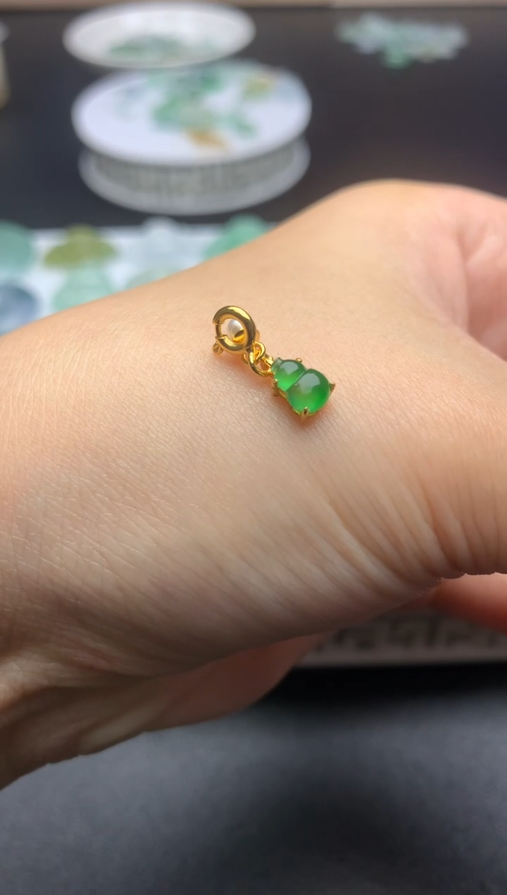 【闪购商品】翡翠吊坠(不含链)银S925镶嵌净货