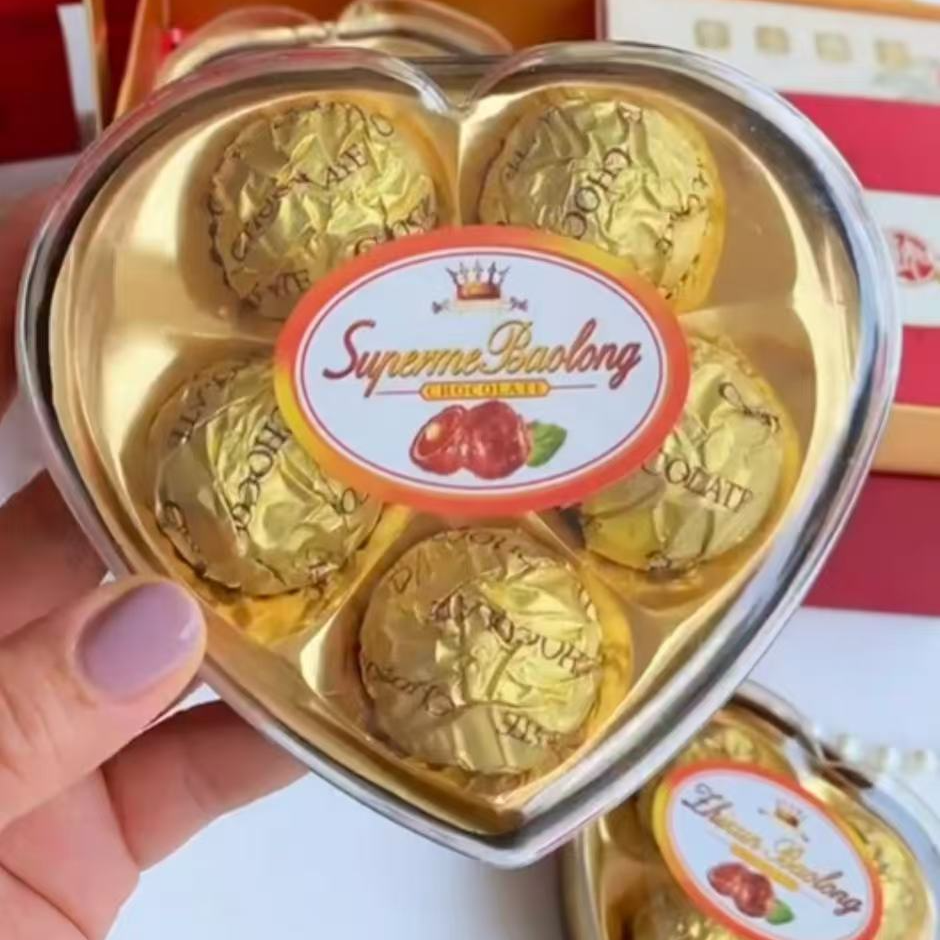 心形坚果巧克力七夕情人节结婚喜宴伴手礼喜糖礼盒