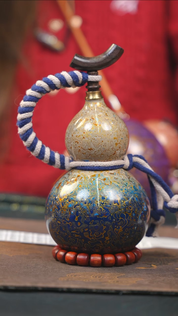 【闪购商品】WA225漆艺酒葫芦不包手串及旋转底座