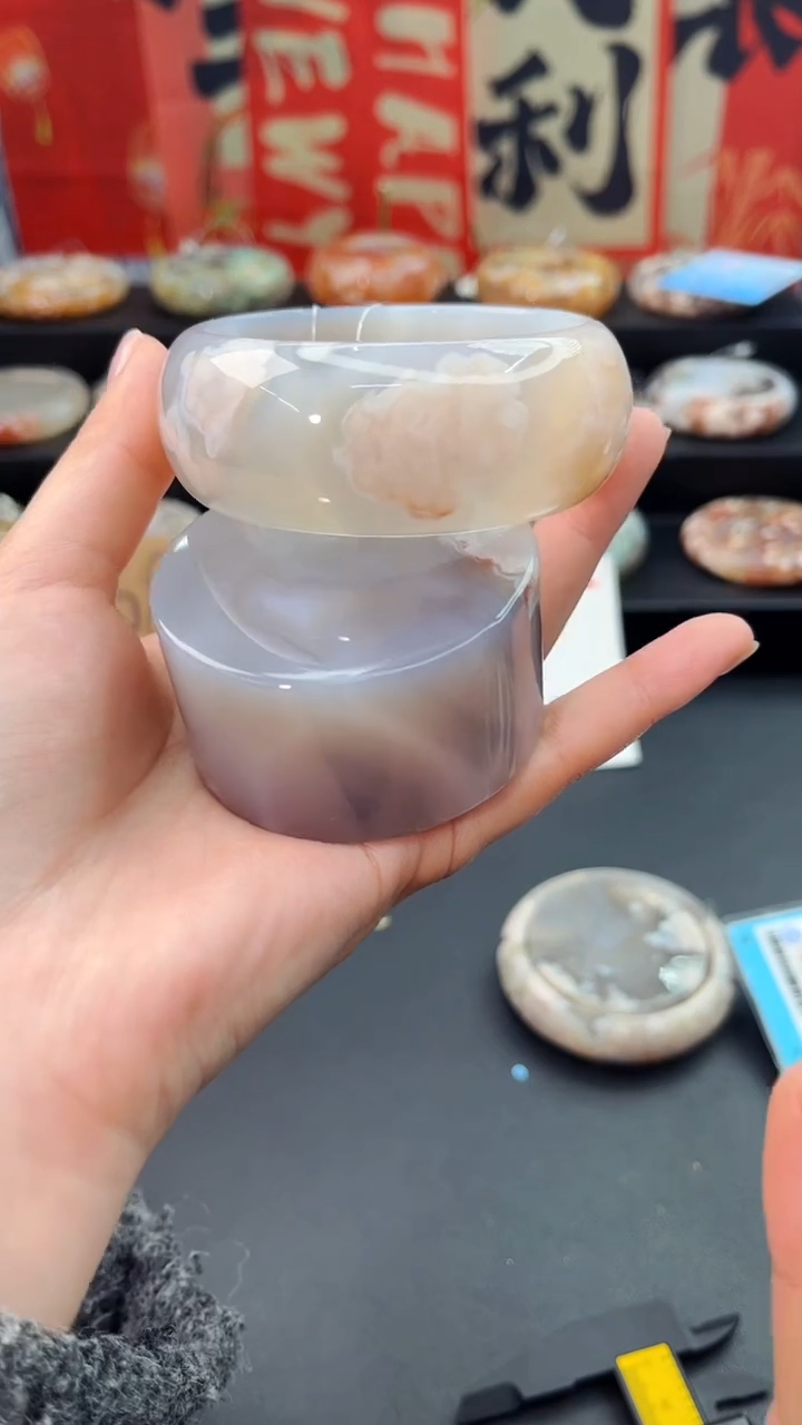 【闪购商品】石英质玉手镯未镶嵌赠送镯心（圈口58