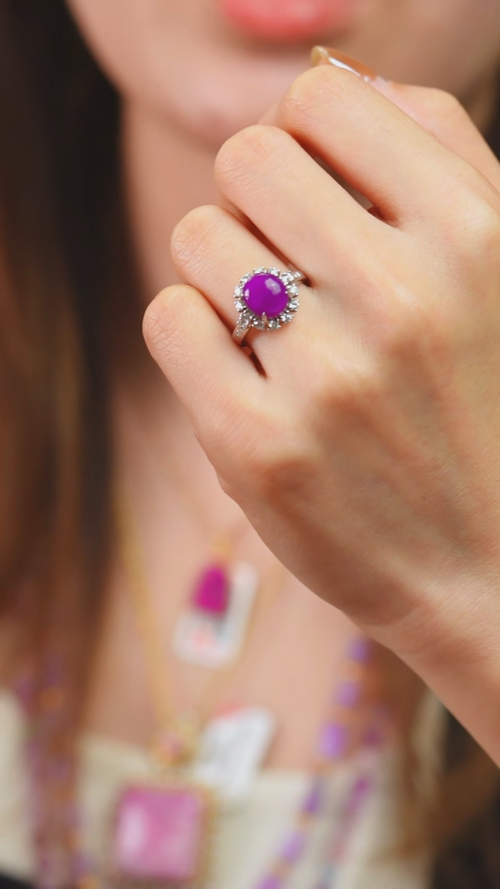 18K金镶嵌苏纪石（舒俱来）戒指14