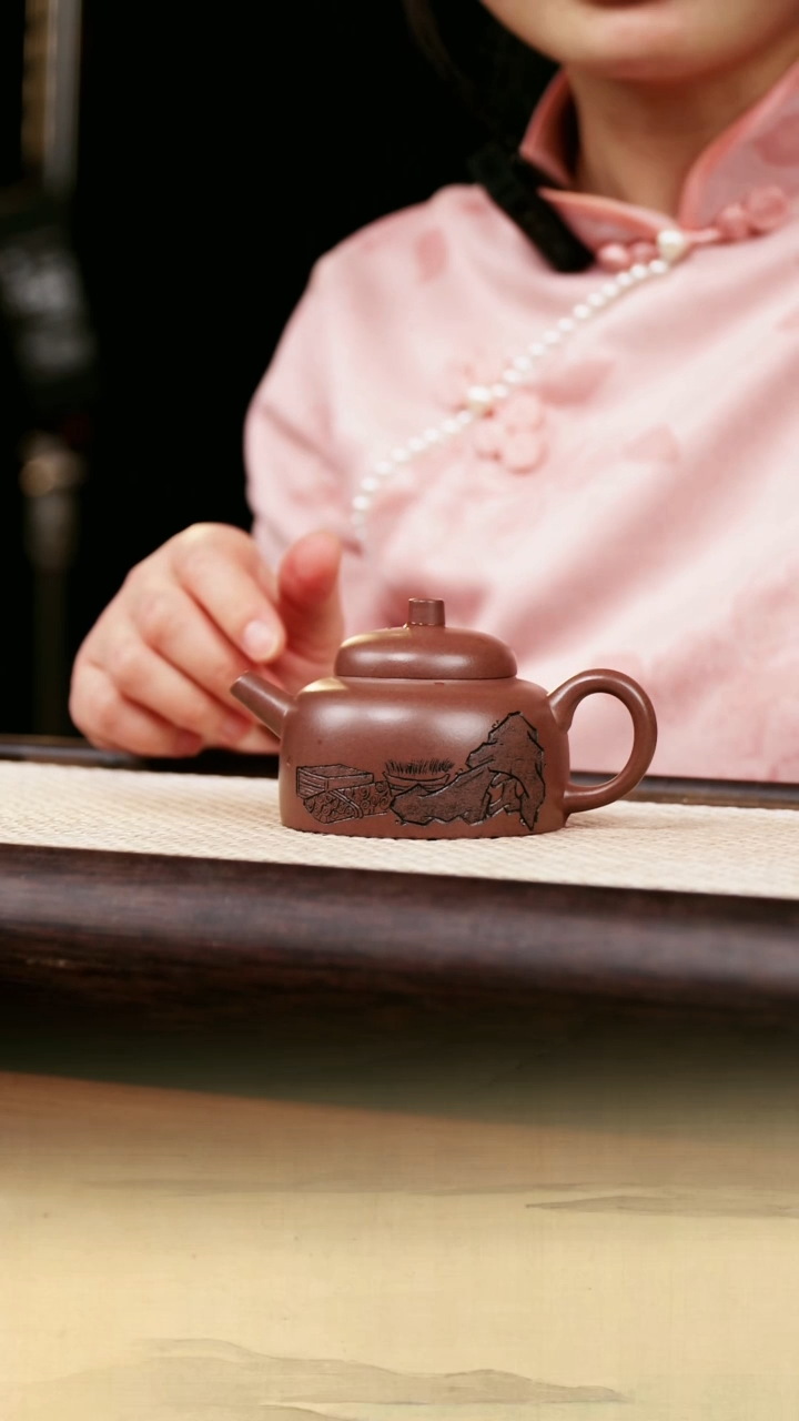 【闪购商品】紫砂茶壶原矿天青泥井栏