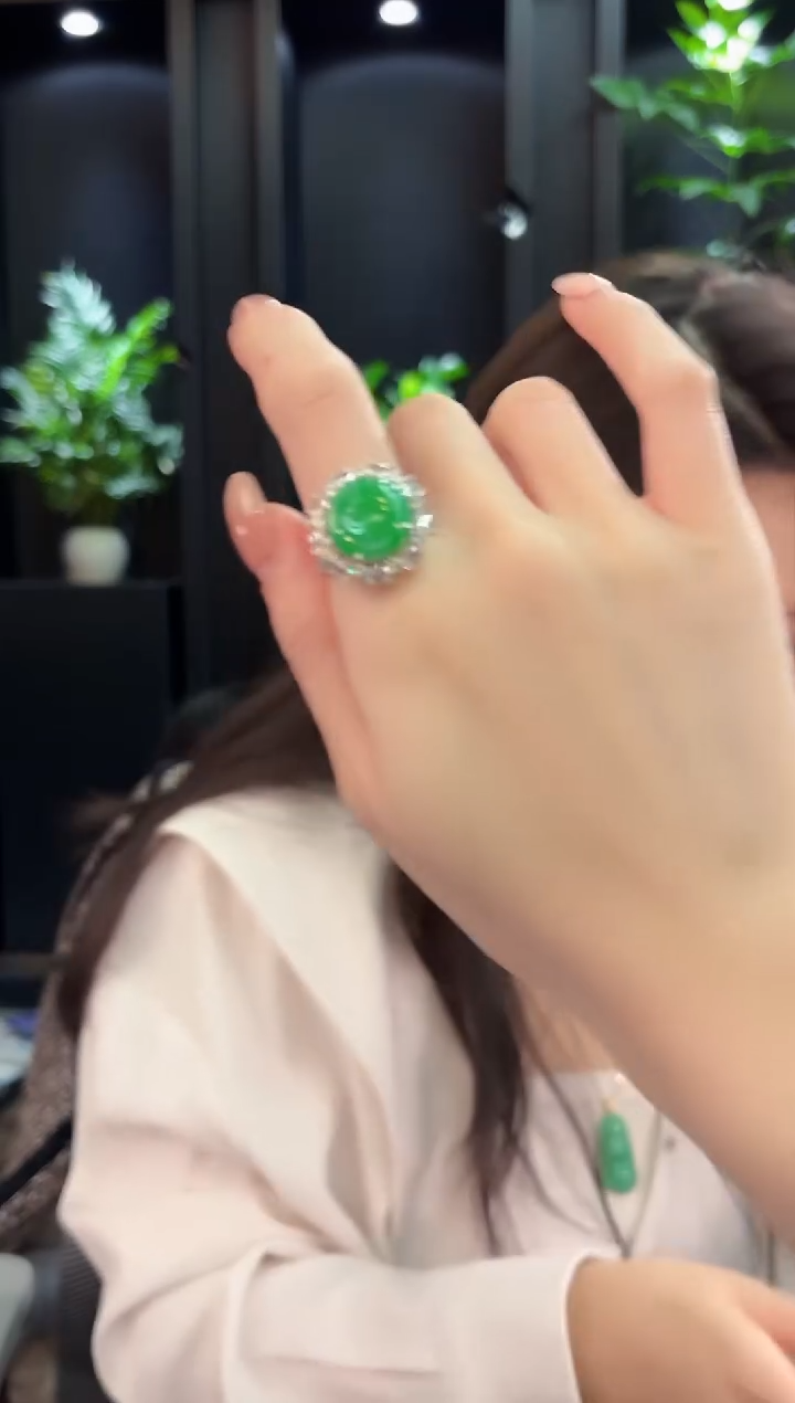 未镶嵌戒指翡翠 缅甸A货/支持复检/一件