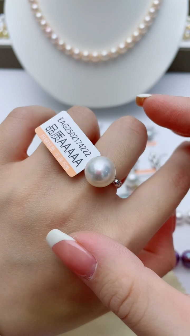 【闪购商品】淡水珍珠戒指银S925镶嵌W23