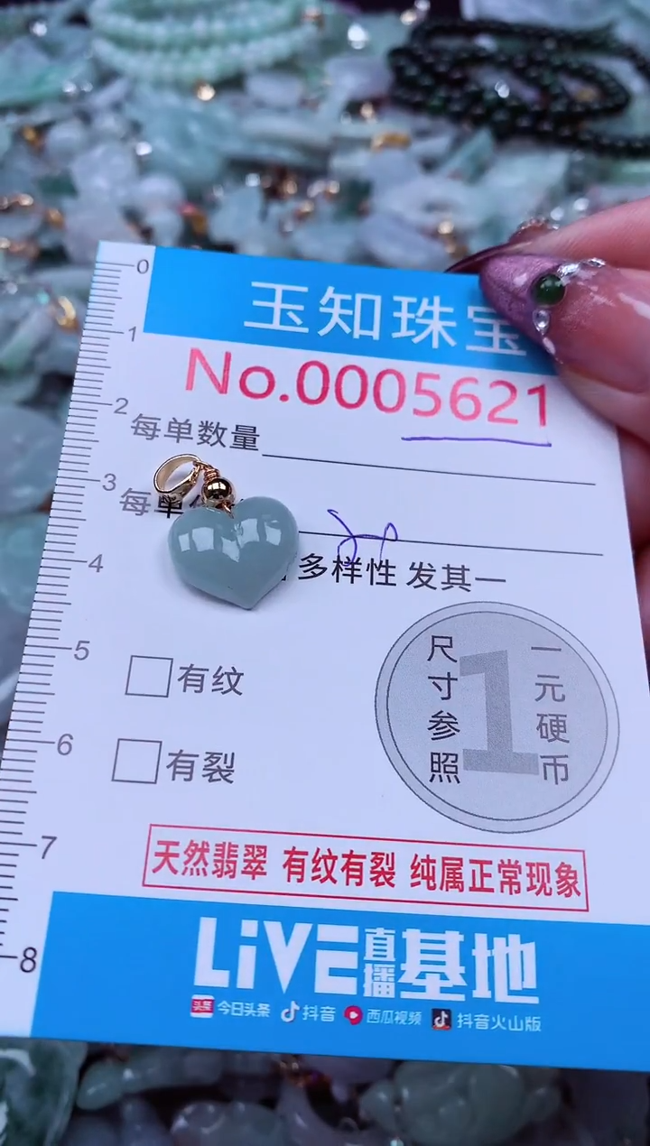 吊坠(不含链)未镶嵌翡翠5621