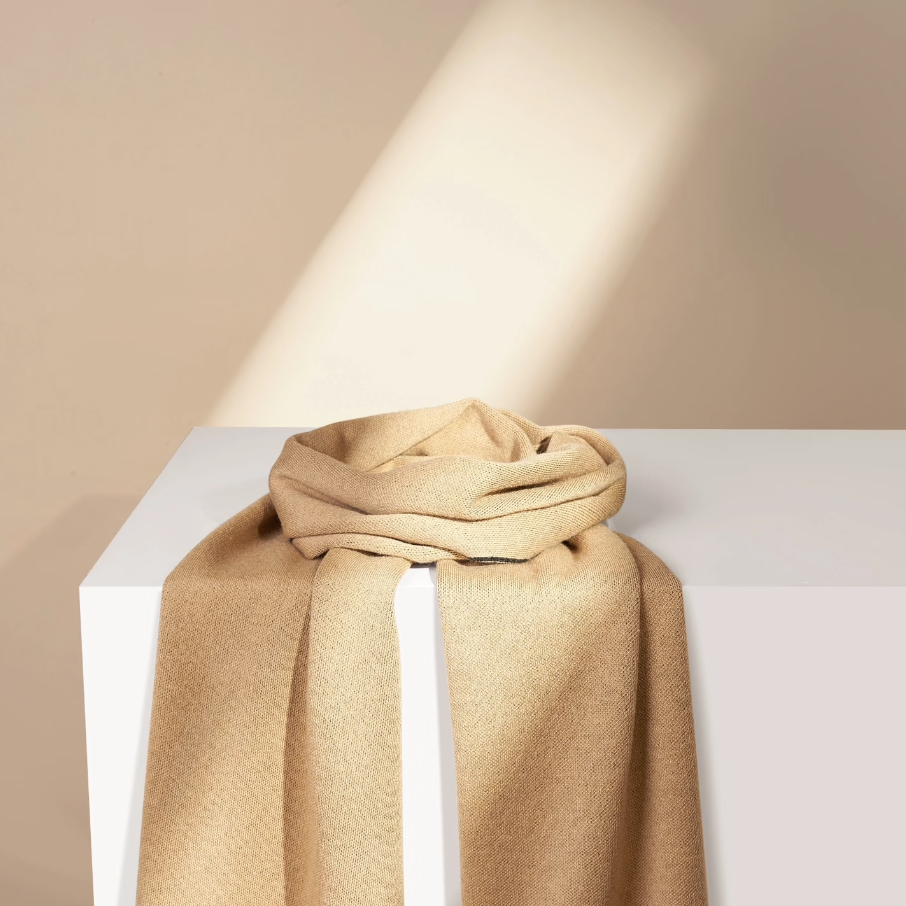 乐持壹店1·【植绒】保暖厚款围巾简约时尚百搭秋冬季经典