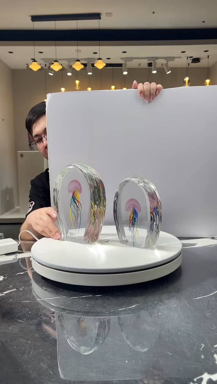 摆件巴比特美学-粉色水母一组