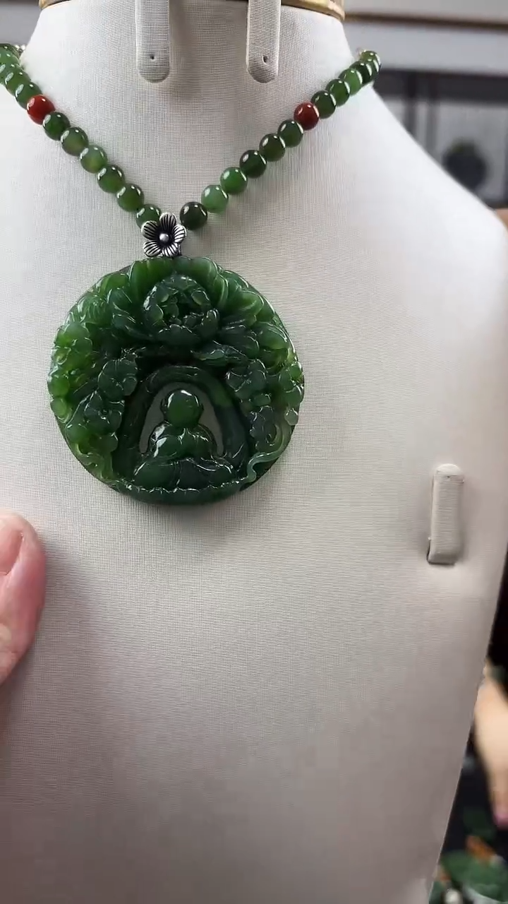 颈饰未镶嵌和田玉悟道
