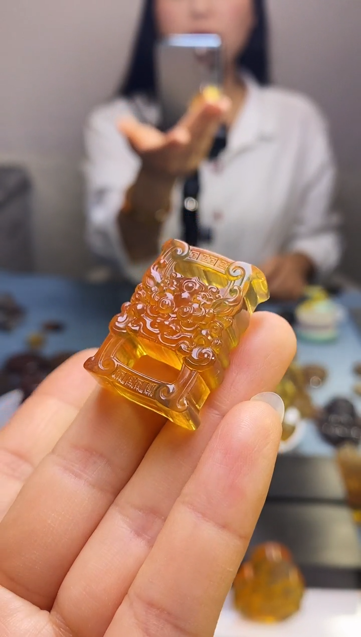 【闪购商品】琥珀颈饰未镶嵌SN4-19（经书扣）