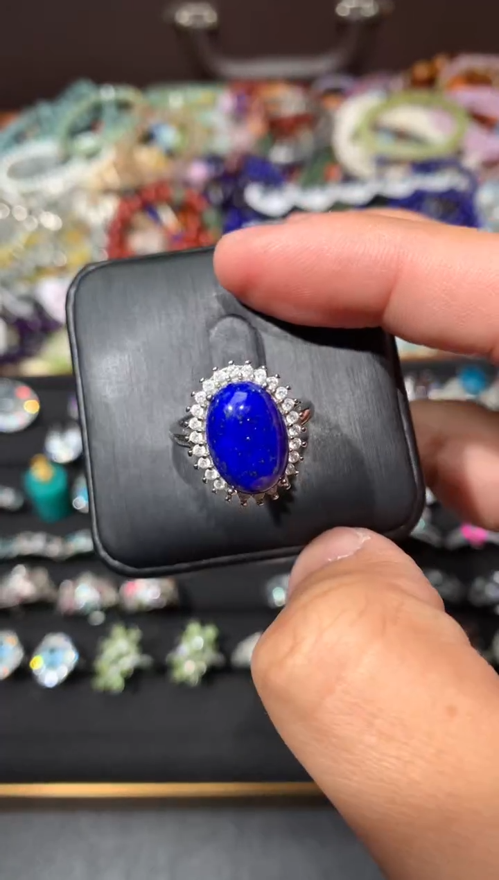 未镶嵌青金石戒指K25【多样性发其一】