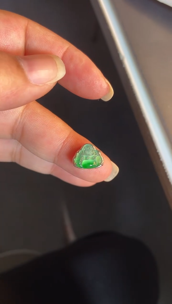 吊坠(不含链)银S925镶嵌翡翠1