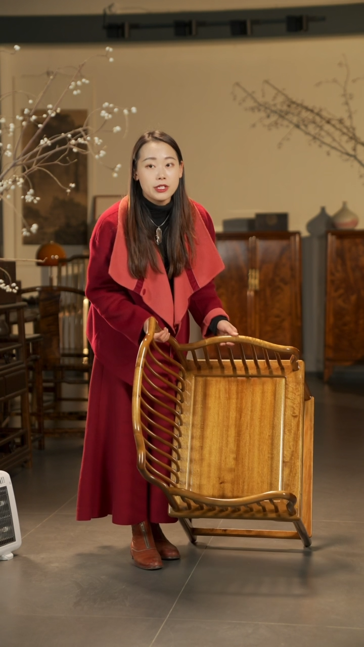 【闪购商品】金丝楠木艺拆房老料新款梳背椅