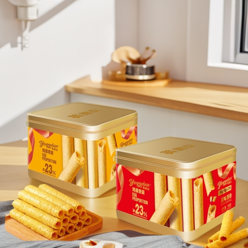 【年货礼盒】【到手2罐】港式原味鸡蛋卷黄油蛋卷休闲零食糕点蛋卷酥