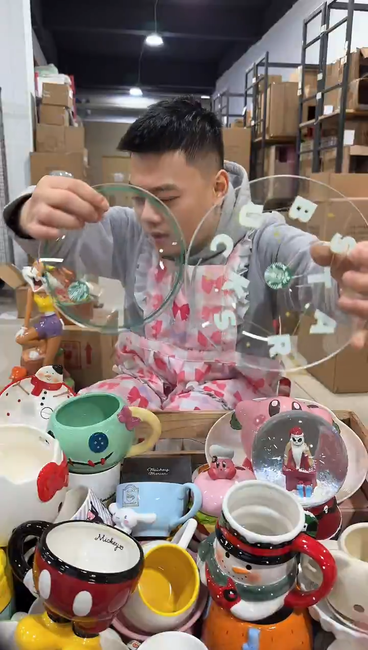 瓷片xbb玻璃碟子2件套