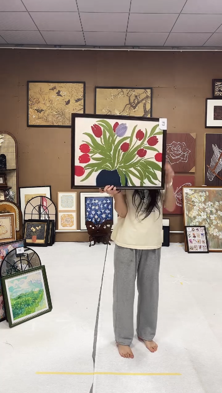 竖款郁金香  45*60   油画布