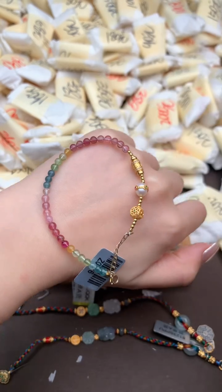 【闪购商品】碧玺手链银S925镶嵌一