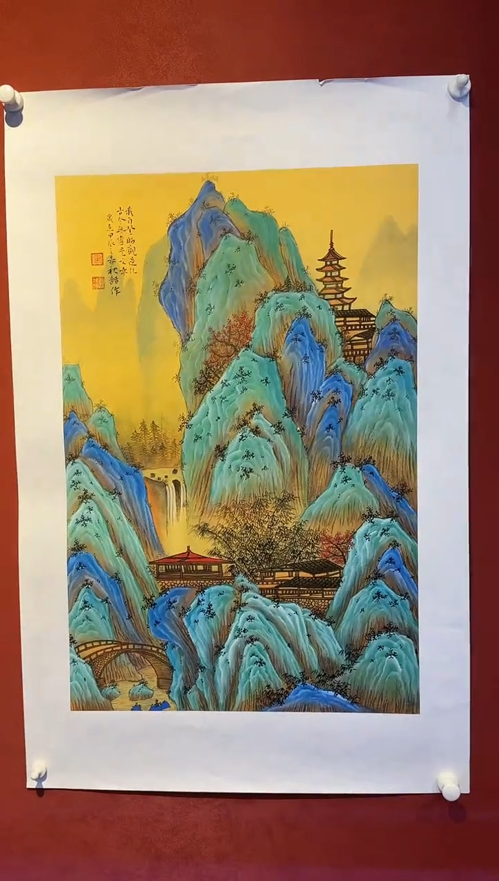 书法张秋哲国画展品