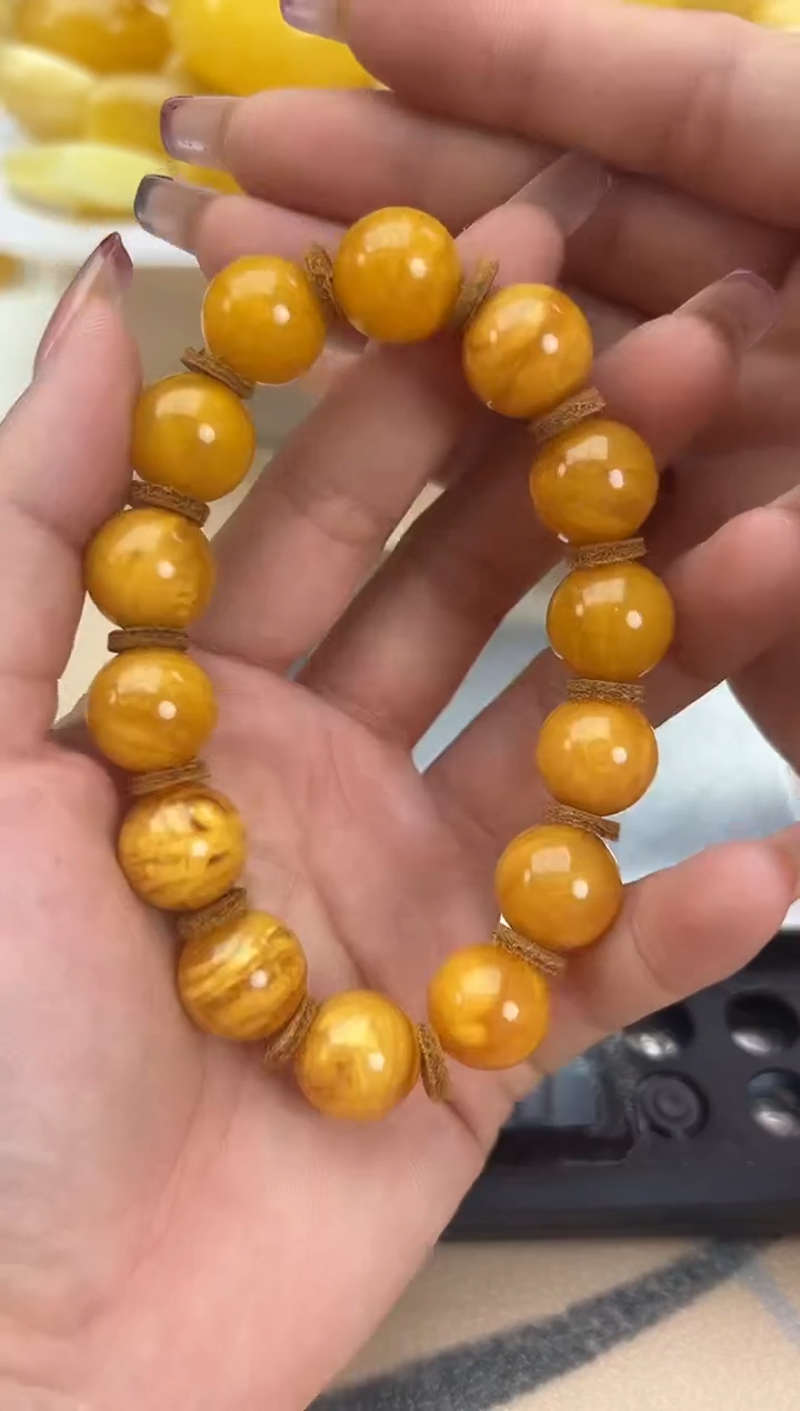 【闪购商品】琥珀裸石未镶嵌蜜蜡手串
