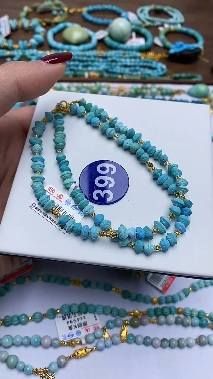 【闪购商品】绿松石项链18K金镶嵌399