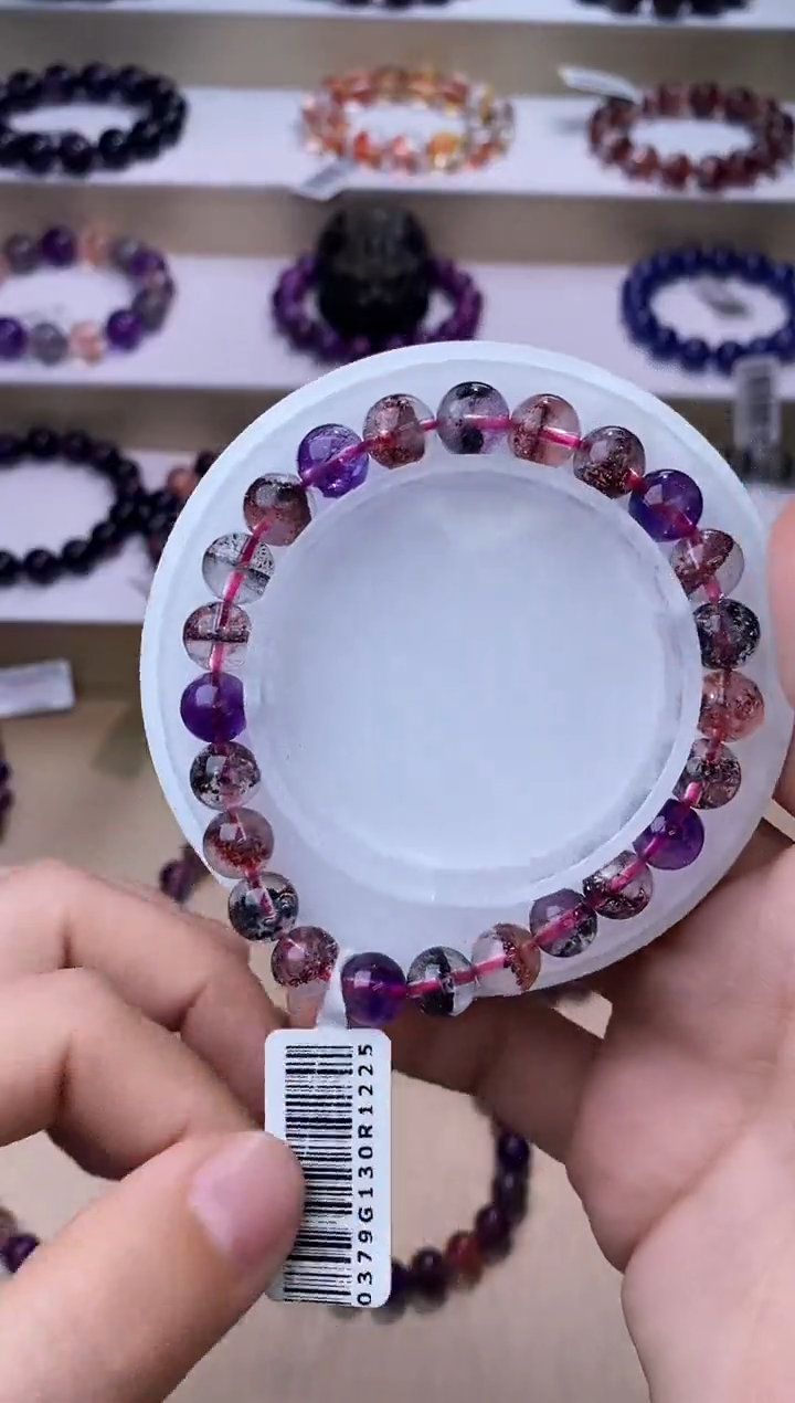 【闪购商品】水晶手链未镶嵌黑加仑超七7m+