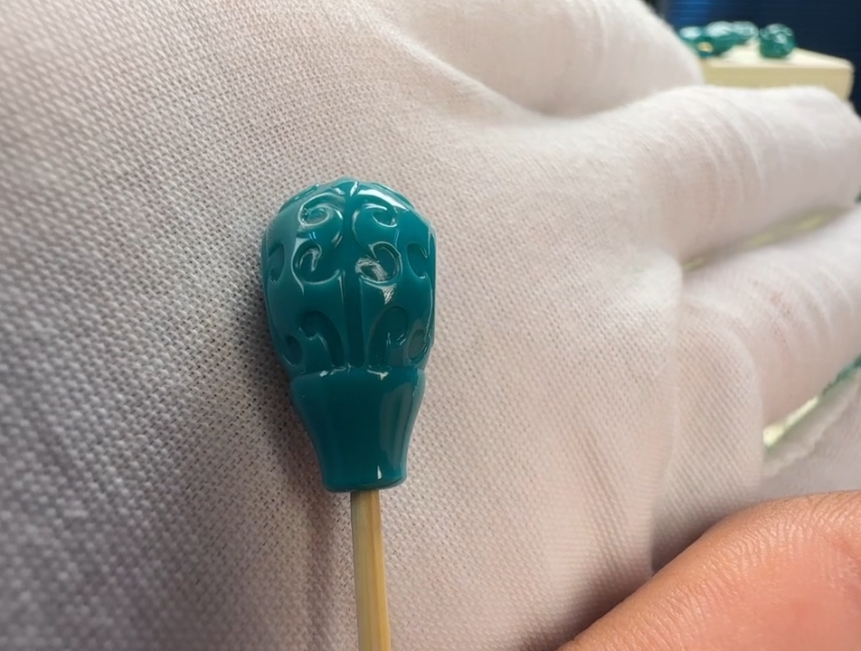 未镶嵌绿松石三通三通