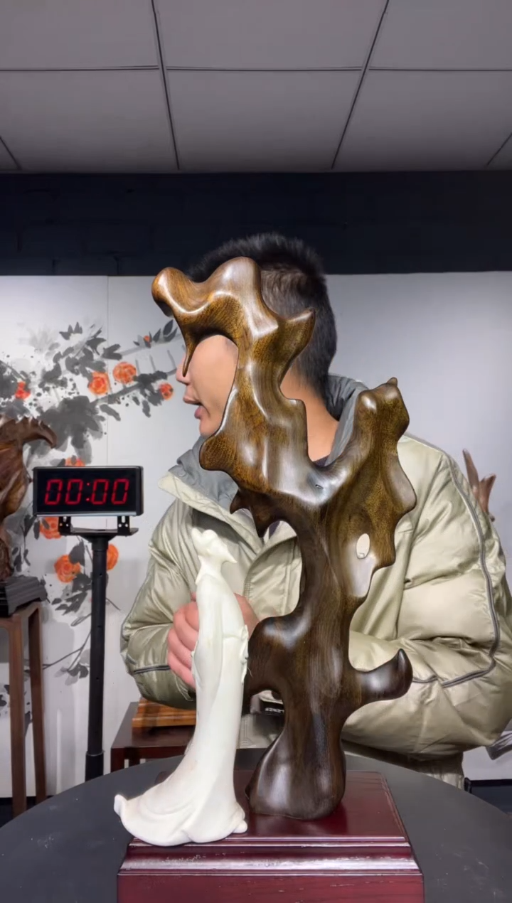 【闪购商品】金丝楠木雕金丝楠木工艺品摆件