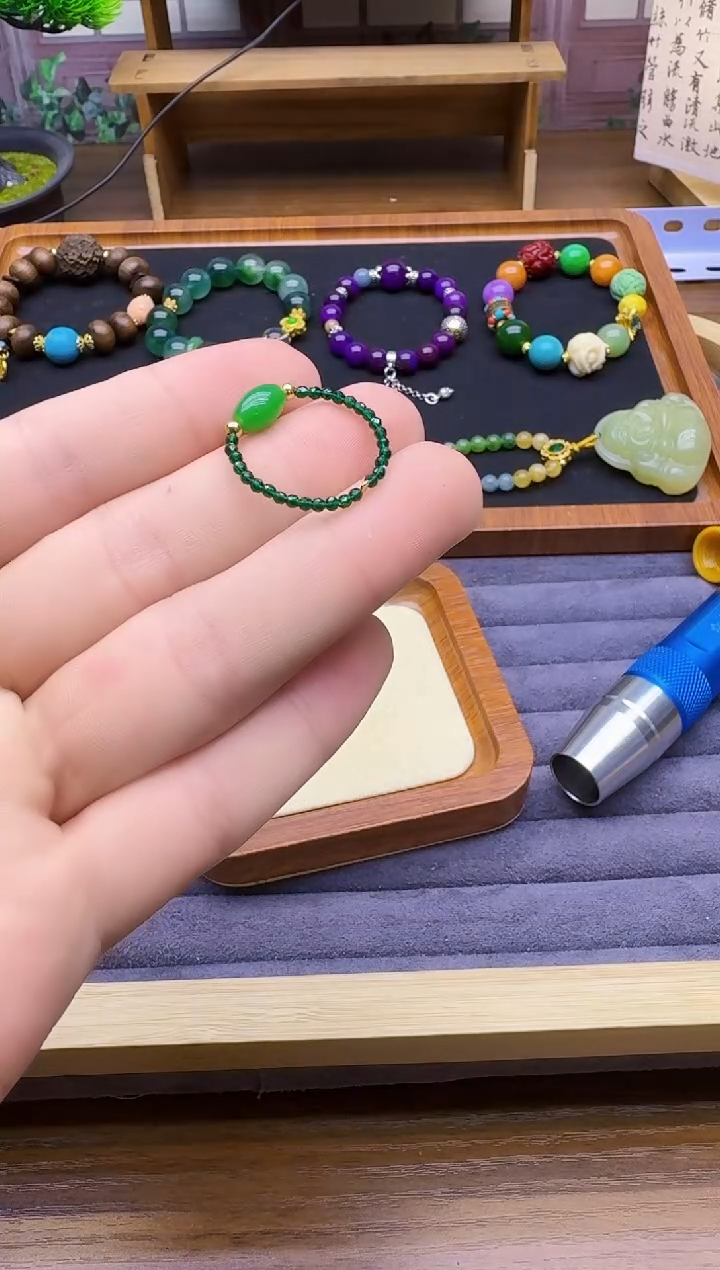 翡翠戒指14K金镶嵌J06