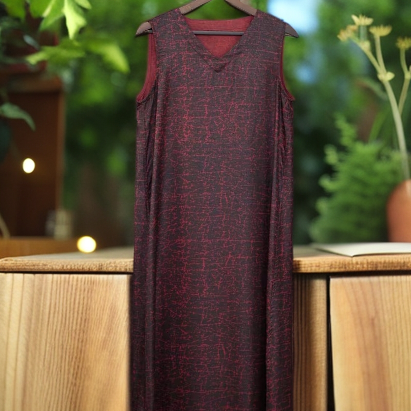 682【金姐专属】新款老料复古双面百搭时尚无袖背心裙