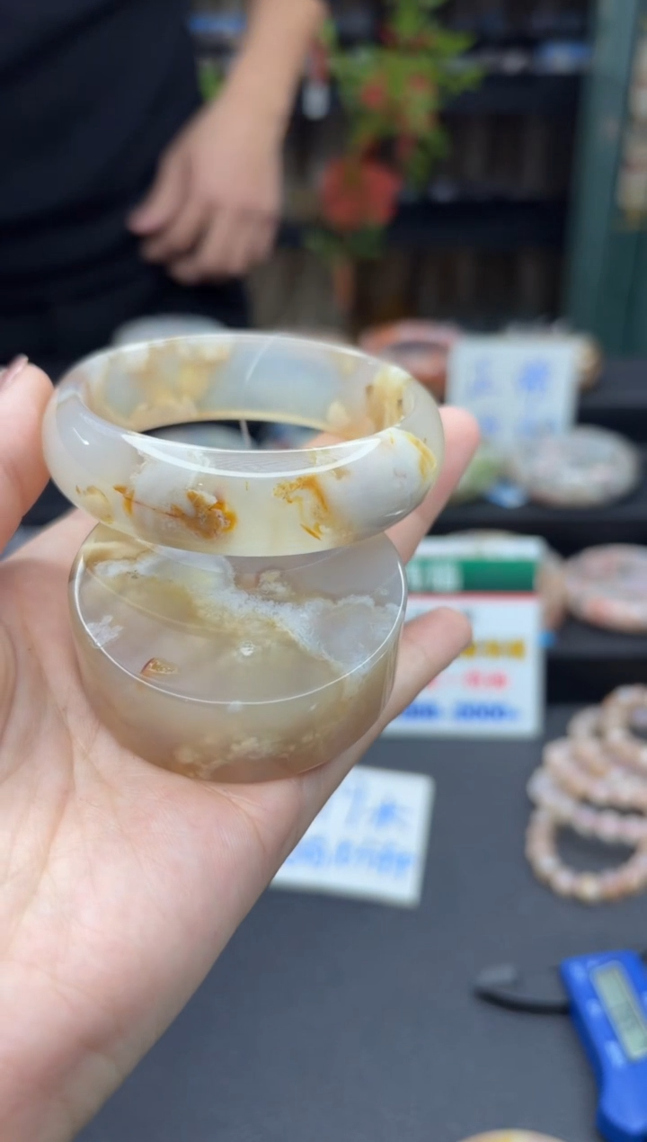 【闪购商品】石英质玉手镯未镶嵌928（57圈赠送镯心）