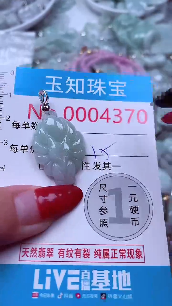 吊坠(不含链)未镶嵌翡翠4370