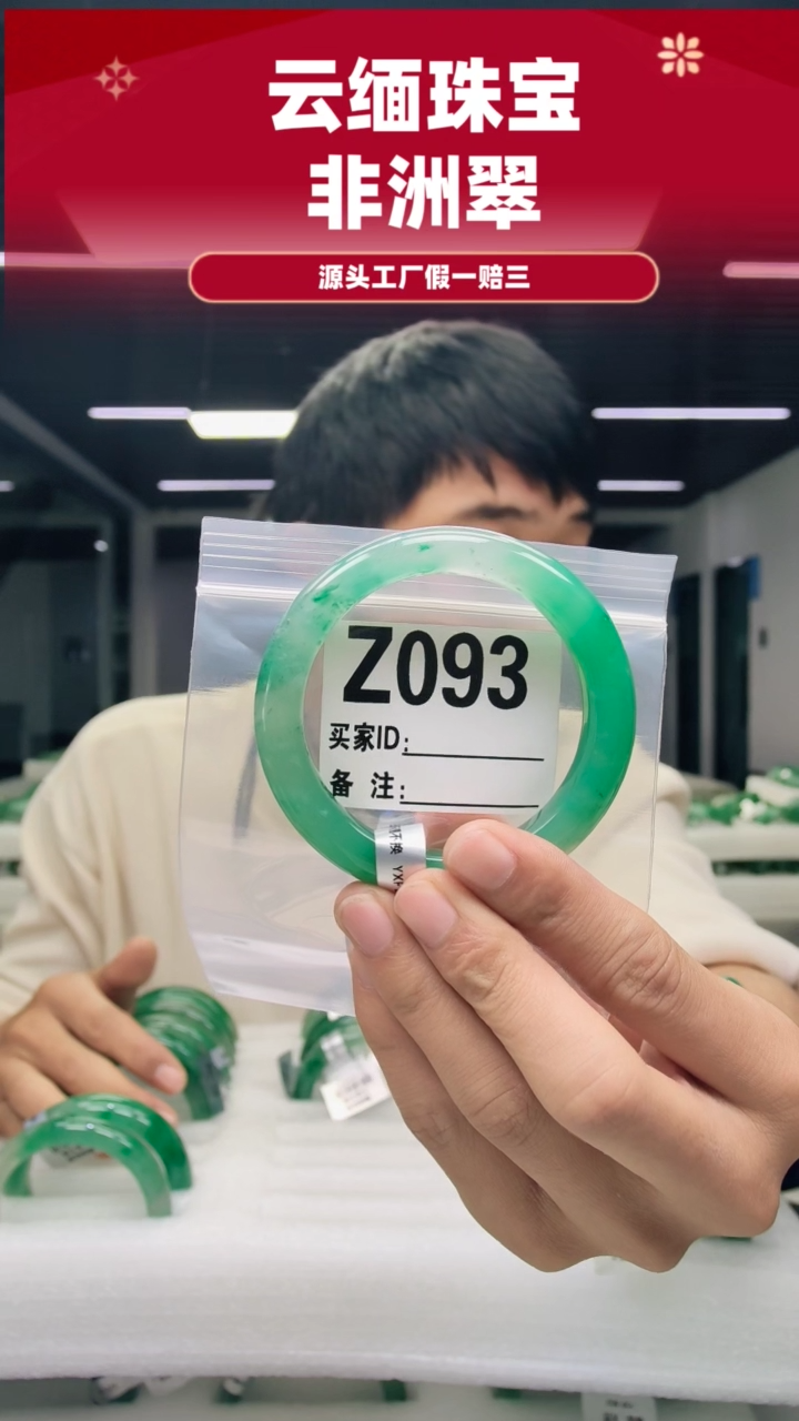 未镶嵌手镯石英质玉（非洲翠）59圈口Z093