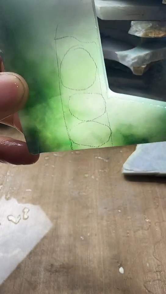 裸石翡翠天然翡翠A货花8