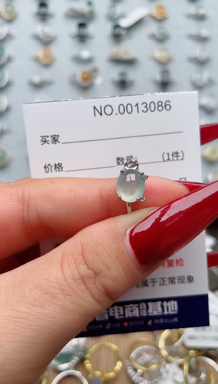 【闪购商品】翡翠戒指银S925镶嵌·