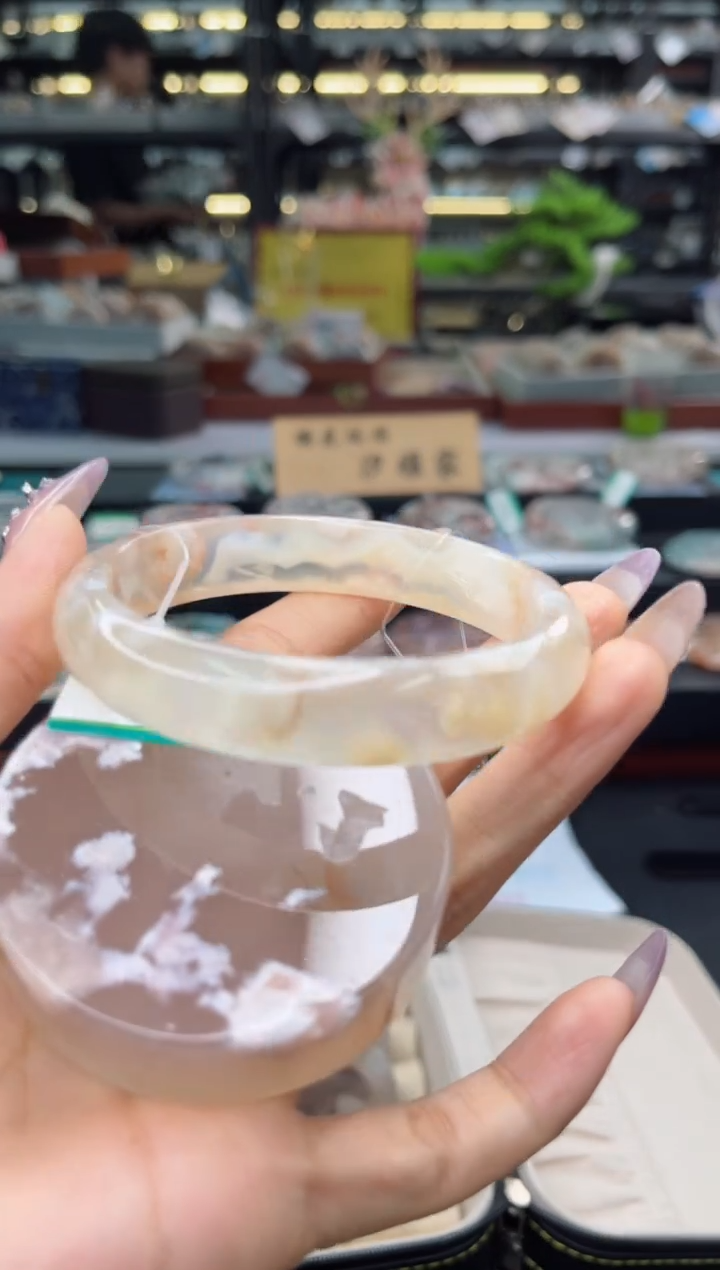 石英质玉手镯未镶嵌61圈口（赠品镯心）003