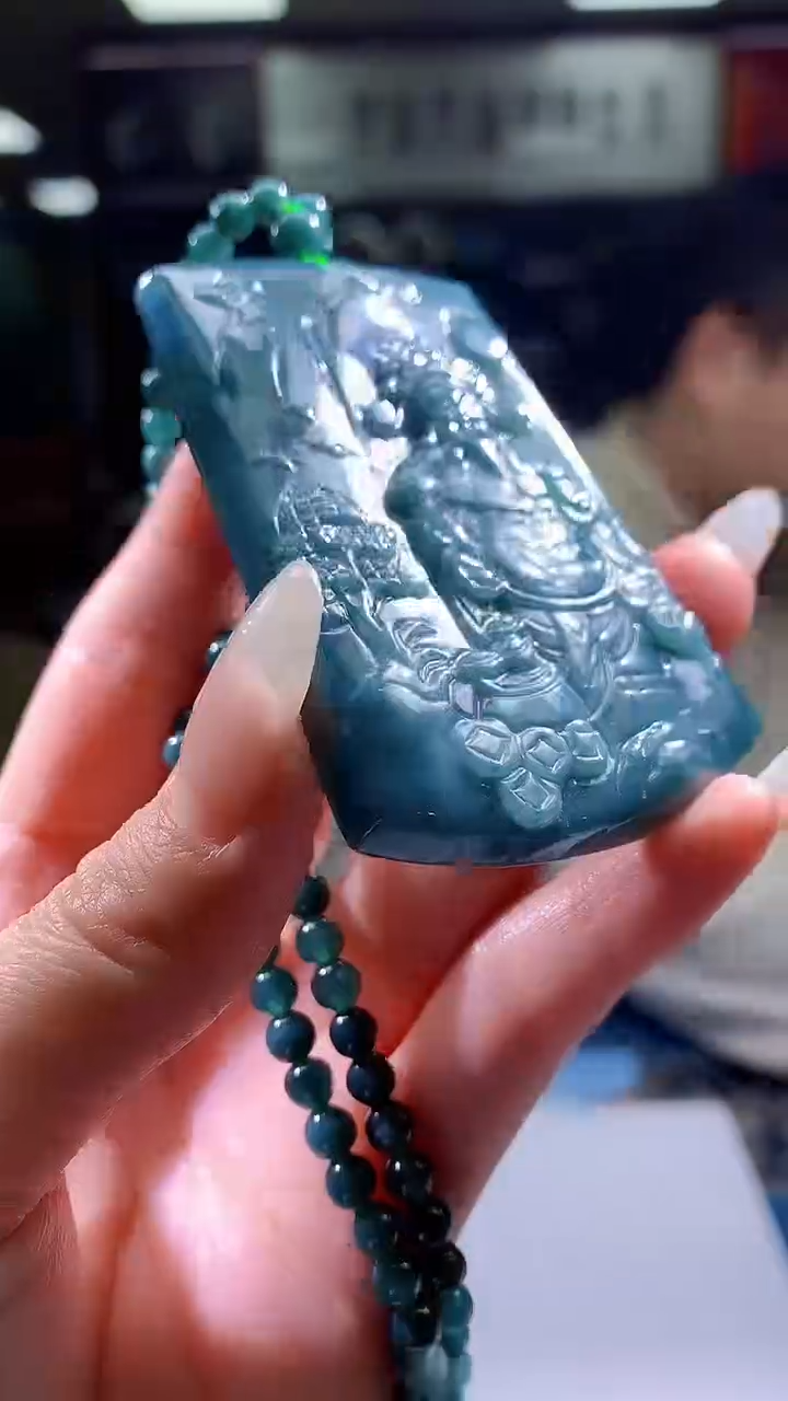 【闪购商品】定制翡翠未镶嵌8056jj-毛货挂件69赠珠链