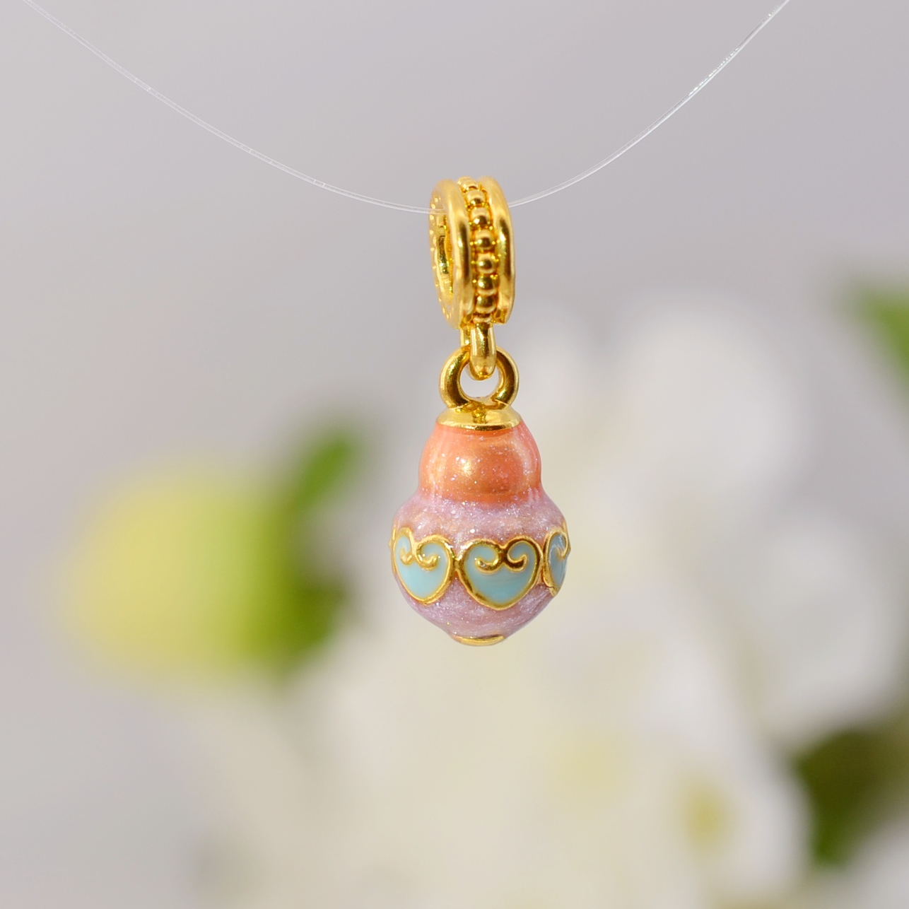 【芷伊】999足金葫芦吊坠滴流10.7mm孔径4.0mm