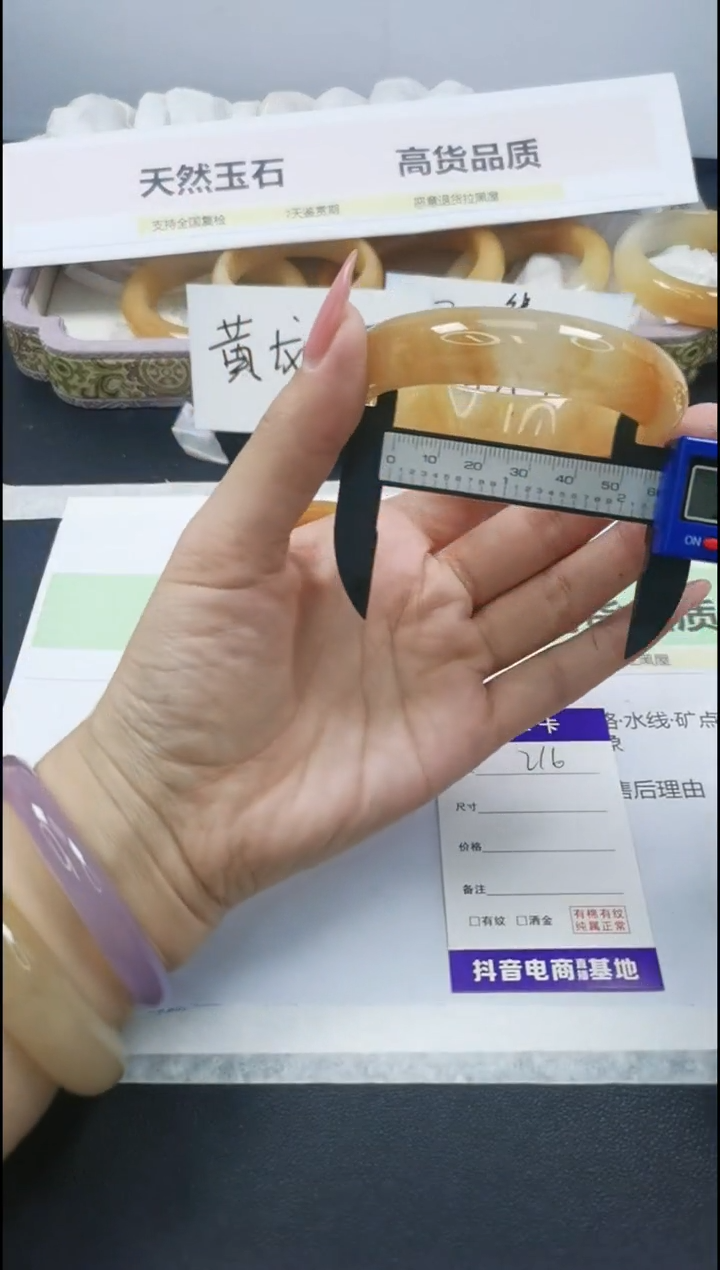【闪购商品】石英质玉手镯合金216/58.3