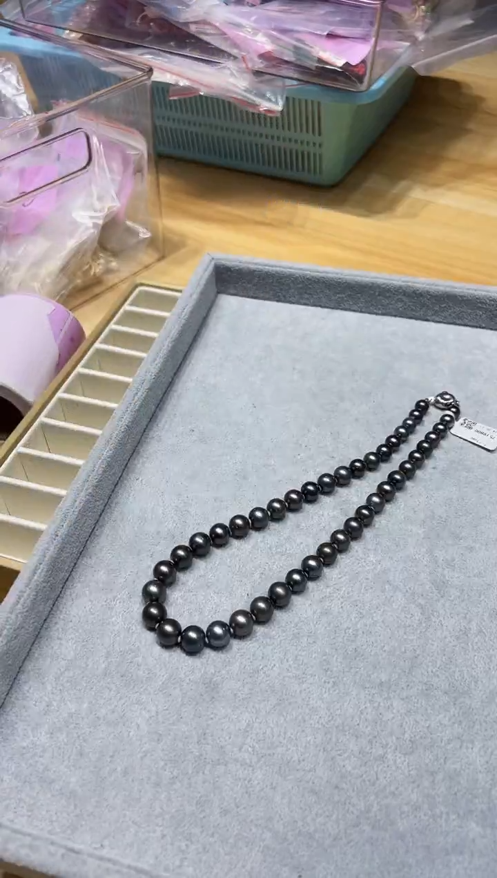 【闪购商品】海水珍珠颈饰银S925镶嵌GS0277海水大溪地珍珠项链