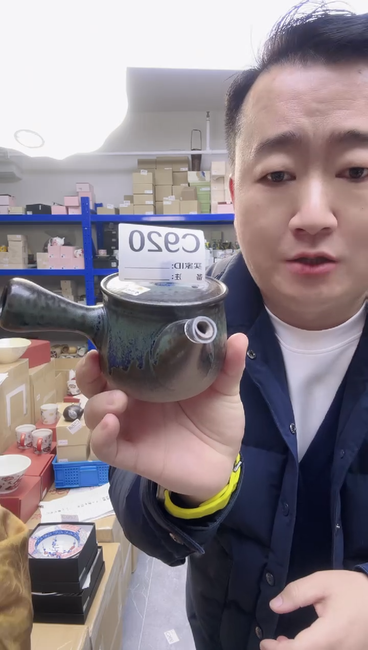 瓷片进口家用百货 常滑烧壶一把 C920