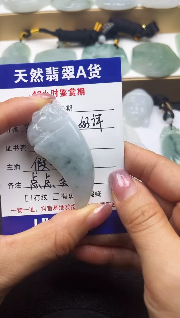 颈饰未镶嵌翡翠             